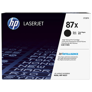 HP CF287X 87X Black LaserJet Toner Cartridge (18,000 Pages)